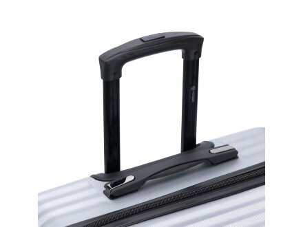 Чемодан TORBER Lama, серебристый, ABS-пластик, 49 х 29,5 х 77 см, 92 л Чемодан TORBER Lama, серебристый, ABS-пластик, 49 х 29,5 х 77 см, 92 л