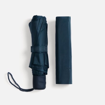 Зонт складной Basic, темно-синий Зонт складной Basic, темно-синий
