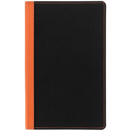 Ежедневник Nice Twice, недатированный, черный с оранжевым Ежедневник Nice Twice, недатированный, черный с оранжевым