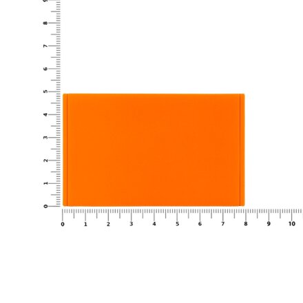 Лейбл из ПВХ Dzeta, ХL, оранжевый неон