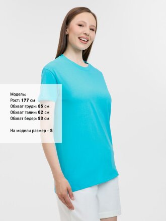 Футболка унисекс Regent 150, бирюзовая Футболка унисекс Regent 150, бирюзовая