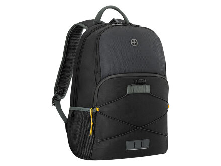 Рюкзак WENGER Trayl 15.6, чёрный, переработанный ПЭТ, 34 x 20 x 45 см, 22 л.