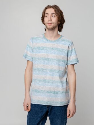 Футболка мужская Rayet двусторонняя, голубая с зеленым Футболка мужская Rayet двусторонняя, голубая с зеленым