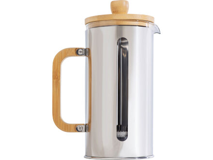 Френч-пресс в стальном корпусе и ручкой из бамбука Coffee break, 1000 мл Френч-пресс в стальном корпусе и ручкой из бамбука Coffee break, 1000 мл