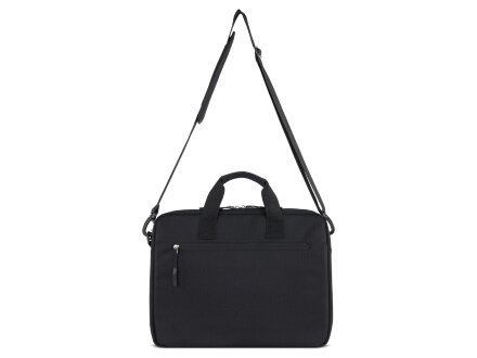 Портфель мужской BUGATTI Blanc Delight, чёрный, нейлон RPET600D/тарпаулин/полиэстер, 40х10х29 см