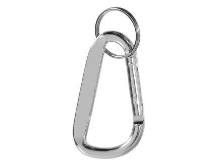 Карабин с брелоком, серебристый Карабин с брелоком, серебристый