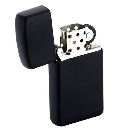 Зажигалка Zippo Slim Matt, матовая черная Зажигалка Zippo Slim Matt, матовая черная