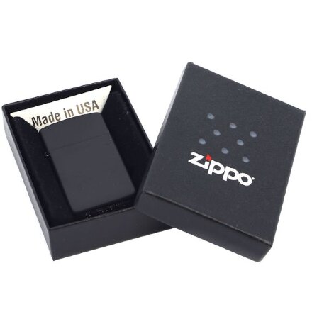 Зажигалка Zippo Slim Matt, матовая черная Зажигалка Zippo Slim Matt, матовая черная