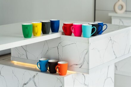 Кружка Good Morning с покрытием софт-тач, коричневая Кружка Good Morning с покрытием софт-тач, коричневая