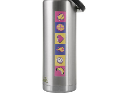 Вакуумный термос Canyon Jug из переработанной стали, 1430 мл, серебристый с УФ-печатью