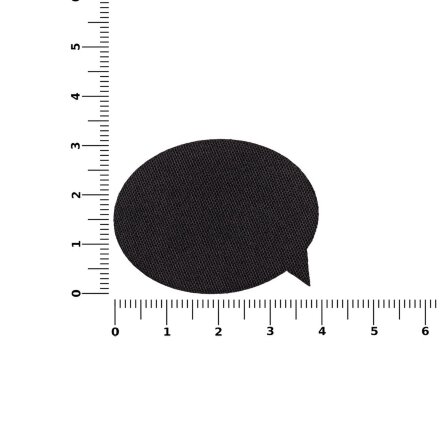 Наклейка тканевая Lunga Bubble, M, черная Наклейка тканевая Lunga Bubble, M, черная