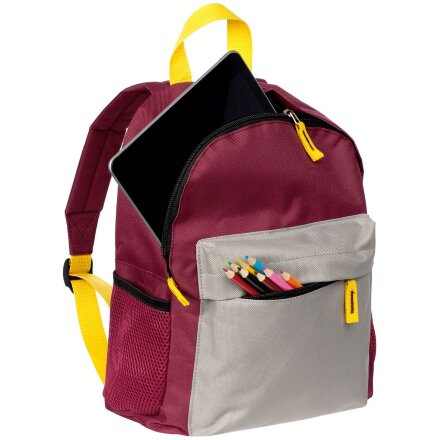 Рюкзак детский Kiddo, бордовый с серым Рюкзак детский Kiddo, бордовый с серым