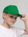Бейсболка детская Standard Kids, зеленая с нанесением логотипа