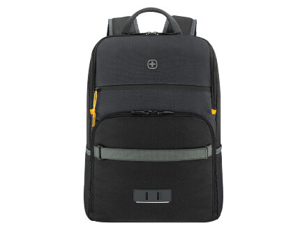 Рюкзак WENGER Move 16, чёрный, переработанный ПЭТ, 33 x 19 x 44 см, 22 л