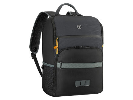 Рюкзак WENGER Move 16, чёрный, переработанный ПЭТ, 33 x 19 x 44 см, 22 л