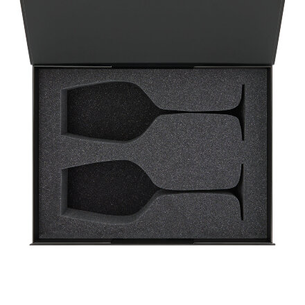 Ложемент под 2 бокала для вина (рифленое стекло) в среднюю коробку-трансформер (арт. 695721)