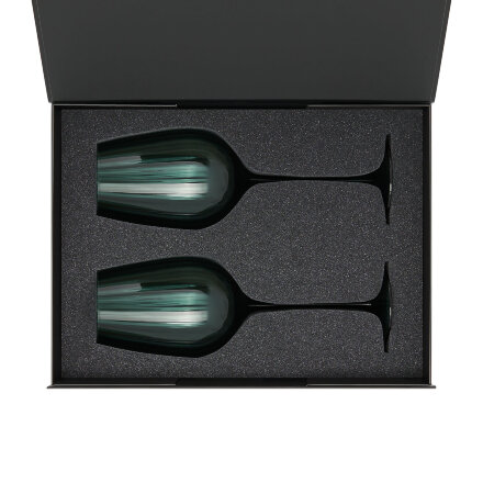 Ложемент под 2 бокала для вина (рифленое стекло) в среднюю коробку-трансформер (арт. 695721)