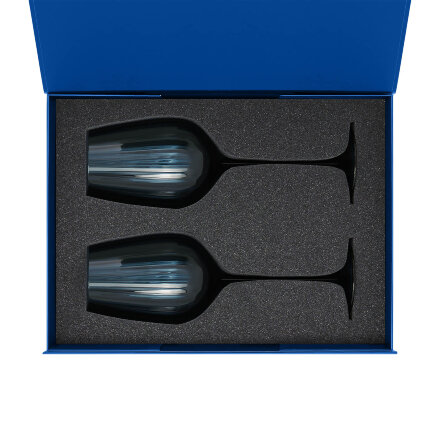 Ложемент под 2 бокала для вина (рифленое стекло) в среднюю коробку-трансформер (арт. 695721)