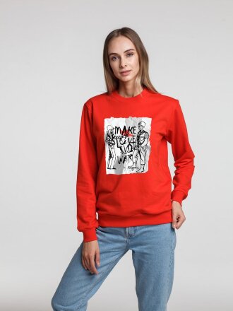 Толстовка Make Love, красная Толстовка Make Love, красная