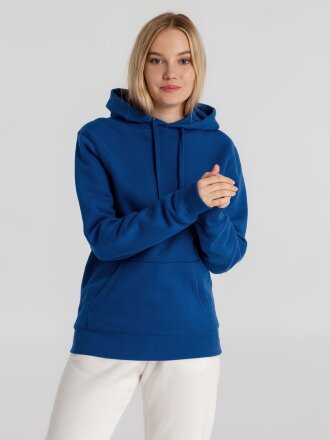 Толстовка с капюшоном унисекс King, ярко-синяя Толстовка с капюшоном унисекс King, ярко-синяя