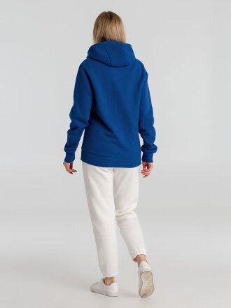 Толстовка с капюшоном унисекс King, ярко-синяя Толстовка с капюшоном унисекс King, ярко-синяя