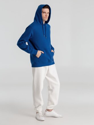 Толстовка с капюшоном унисекс King, ярко-синяя Толстовка с капюшоном унисекс King, ярко-синяя