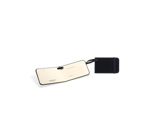 Ярлык для багажа Moleskine Luggage Tag, черный с нанесением логотипа