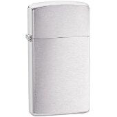 Зажигалка Zippo Slim Brushed, матовая серебристая Зажигалка Zippo Slim Brushed, матовая серебристая