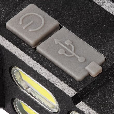 Налобный фонарик аккумуляторный Alnes, черный Налобный фонарик аккумуляторный Alnes, черный