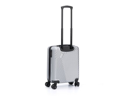 Чемодан TORBER Lama, серебристый, ABS-пластик, 38 х 21 х 55 см, 37 л Чемодан TORBER Lama, серебристый, ABS-пластик, 38 х 21 х 55 см, 37 л