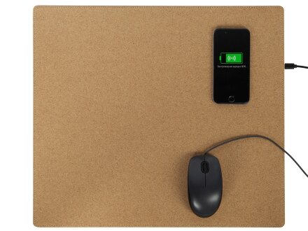 Пробковый коврик для мыши с беспроводной зарядкой Querсus (P) Пробковый коврик для мыши с беспроводной зарядкой Querсus (P)