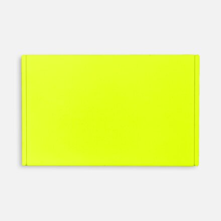 Лейбл из ПВХ Dzeta, ХL, желтый неон