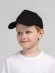 Бейсболка детская Standard Kids, черная с нанесением логотипа