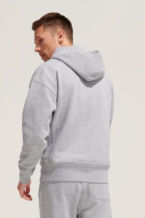 Худи оверсайз унисекс Origin, серый меланж Худи оверсайз унисекс Origin, серый меланж