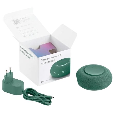 Умная колонка «Капсула Мини» с помощником «Маруся», хвойный зеленый Умная колонка «Капсула Мини» с помощником «Маруся», хвойный зеленый