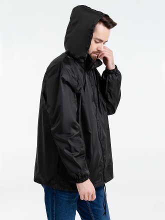 Ветровка унисекс Shift, черная Ветровка унисекс Shift, черная