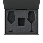 Ложемент под свечу Enigma + 2 бокала для вина в среднюю коробку-трансформер (арт. 695721)