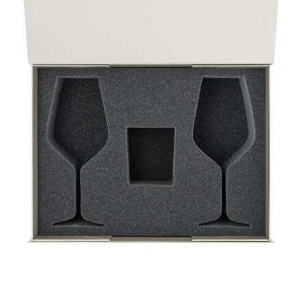 Ложемент под свечу Enigma + 2 бокала для вина в среднюю коробку-трансформер (арт. 695721)