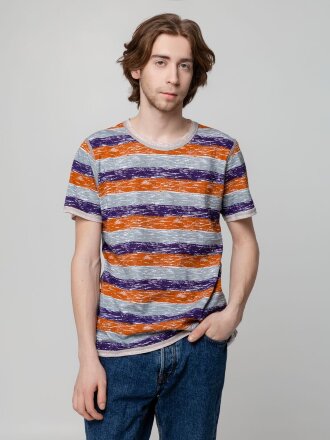 Футболка мужская Rayet двусторонняя, оранжевая с фиолетовым Футболка мужская Rayet двусторонняя, оранжевая с фиолетовым