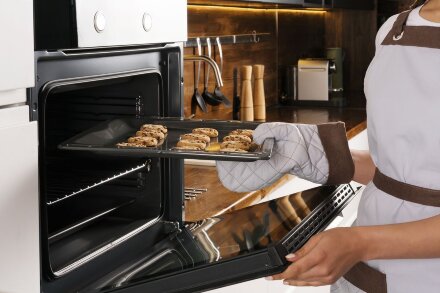 Прихватка-рукавица Keep Palms, зеленая Прихватка-рукавица Keep Palms, зеленая