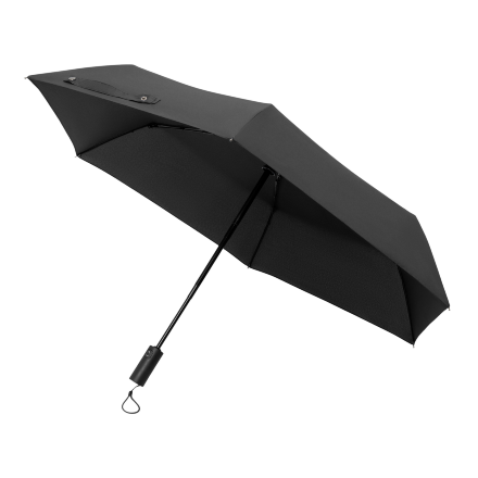 Зонт складной Filton, черный (с функцией Safety System)