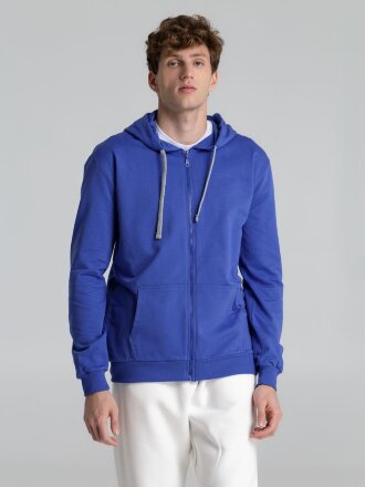 Толстовка на молнии с капюшоном Unit Siverga , ярко-синяя Толстовка на молнии с капюшоном Unit Siverga , ярко-синяя