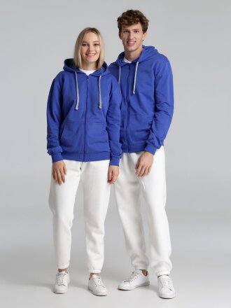 Толстовка на молнии с капюшоном Unit Siverga , ярко-синяя Толстовка на молнии с капюшоном Unit Siverga , ярко-синяя