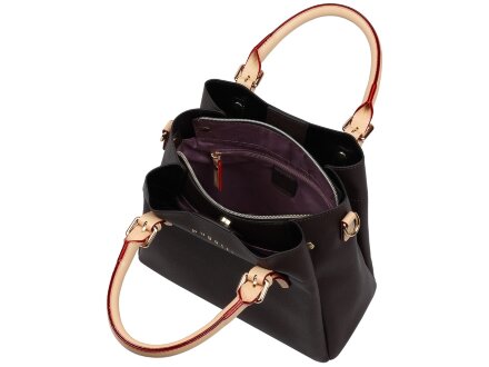 Сумка женская BUGATTI Ella, тёмно-коричневая, полиуретан, 27х12х23,5 см Сумка женская BUGATTI Ella, тёмно-коричневая, полиуретан, 27х12х23,5 см