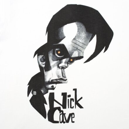 Футболка «Меламед. Nick Cave», белая Футболка «Меламед. Nick Cave», белая