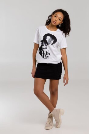 Футболка «Меламед. Nick Cave», белая Футболка «Меламед. Nick Cave», белая