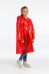 Дождевик-плащ детский BrightWay Kids, красный с нанесением логотипа