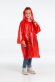 Дождевик-плащ детский BrightWay Kids, красный с нанесением логотипа