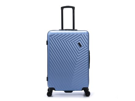 Чемодан TORBER Lama, синий, ABS-пластик, 49 х 29,5 х 77 см, 92 л Чемодан TORBER Lama, синий, ABS-пластик, 49 х 29,5 х 77 см, 92 л
