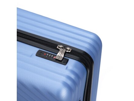 Чемодан TORBER Lama, синий, ABS-пластик, 49 х 29,5 х 77 см, 92 л Чемодан TORBER Lama, синий, ABS-пластик, 49 х 29,5 х 77 см, 92 л